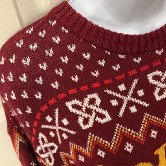 Game Of Thrones XL Ugly Christmas Sweater HBO I Drink And I Know Things Gold Red - Picture 6 of 10